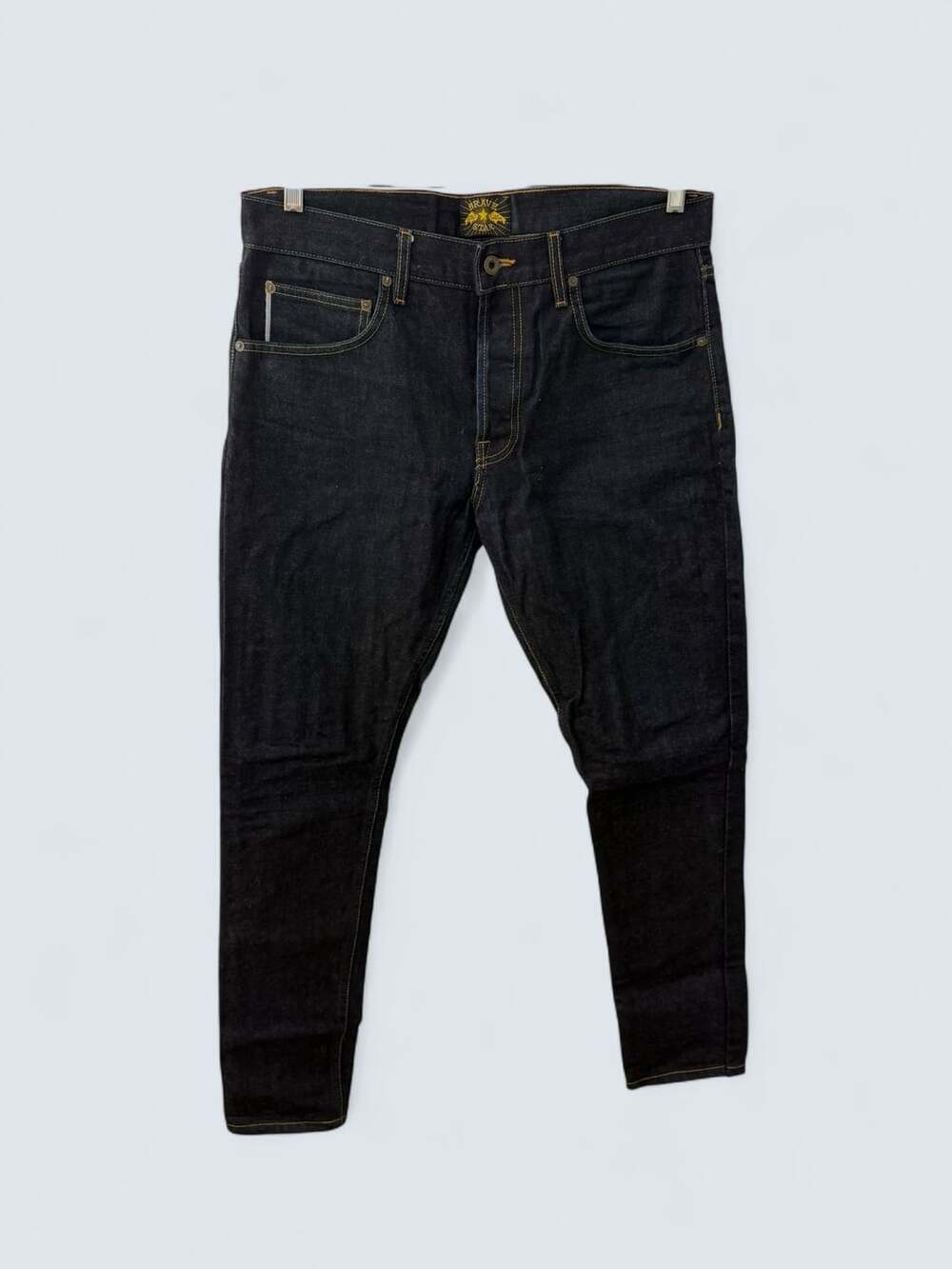 Brave Star Selvedge Denim Jeans Size 34 Indigo Raw Skinny - Picture 1 of 10